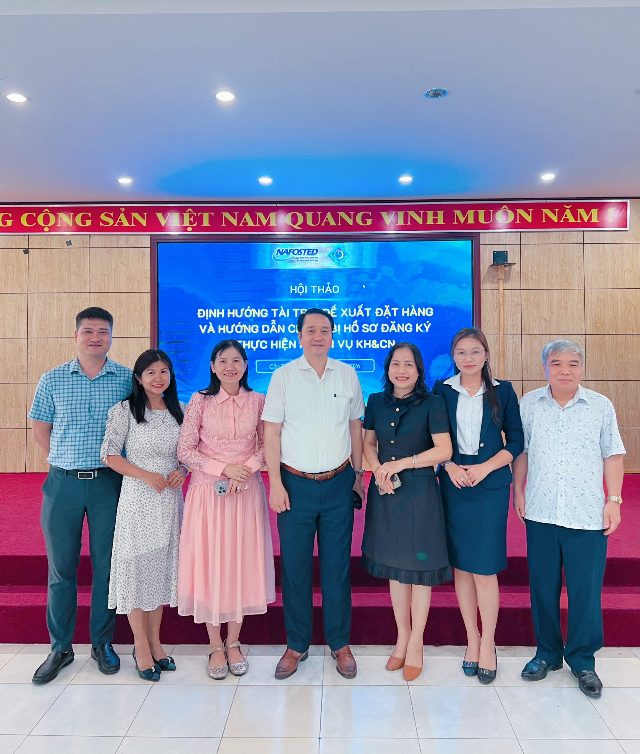 TRƯỜNG ĐẠI HỌC BẠC LIÊU THAM DỰ HỘI NGHỊ ĐỊNH HƯỚNG TÀI TRỢ NHIỆM VỤ KHOA HỌC CÔNG NGHỆ CỦA QUỸ NAFOSTED